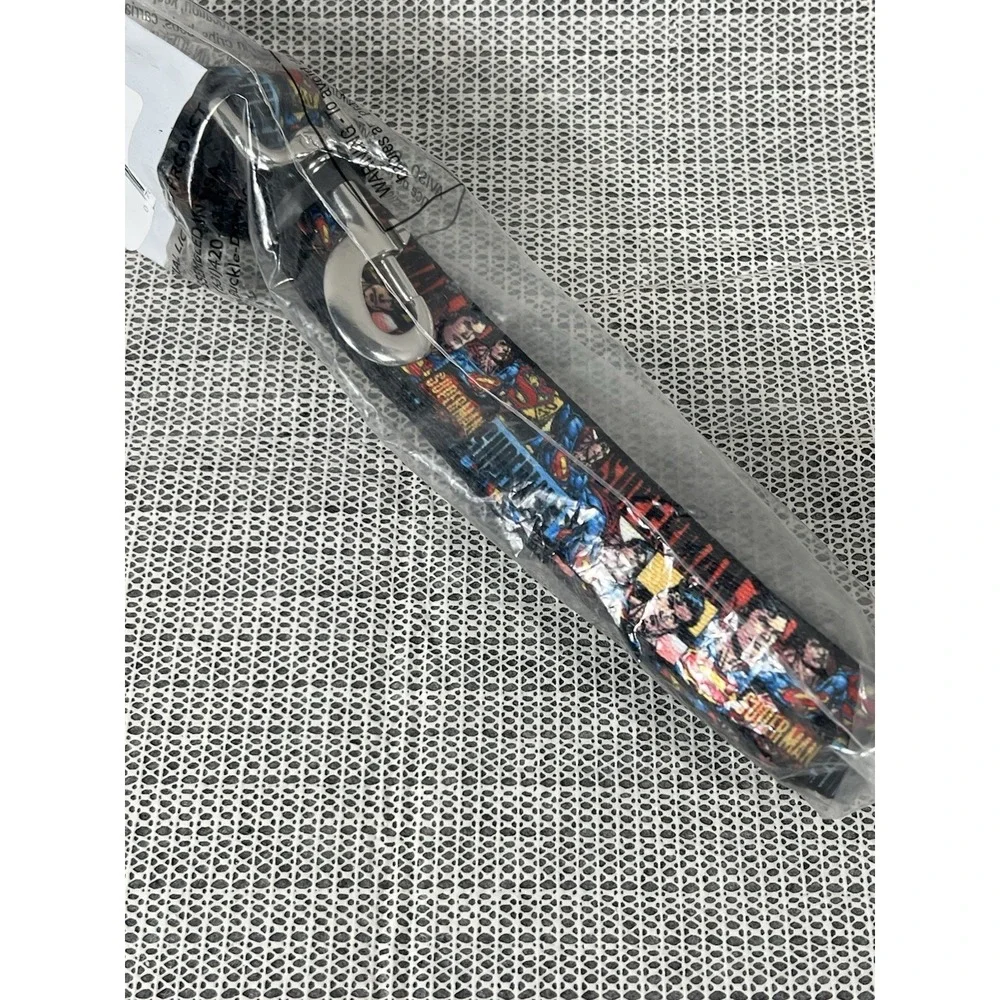 Dog Leash Superman Action Blocks Red Blue 6 Feet‎ Long 1.0 Inch Wide